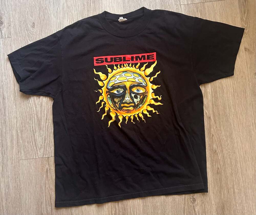 Vintage Sublime 2006 Blue Bar Anvil Kohls Black Graphic Tshirt Size XL